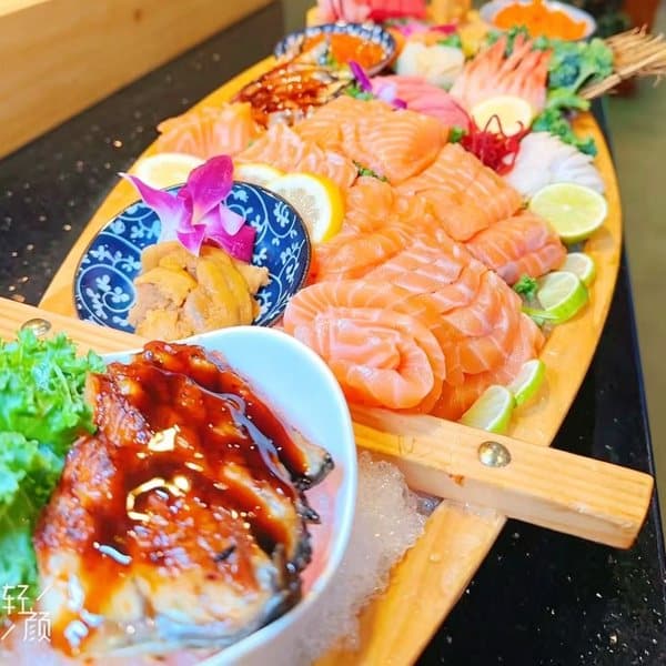 Salmon Sashimi Platter — Legend Sushi Orlando