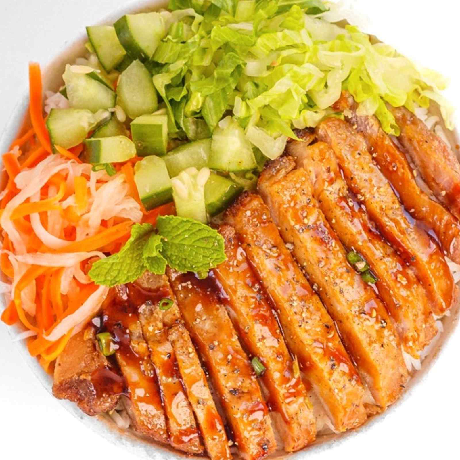 Grilled Pork Bowl — Moge Tee Durham