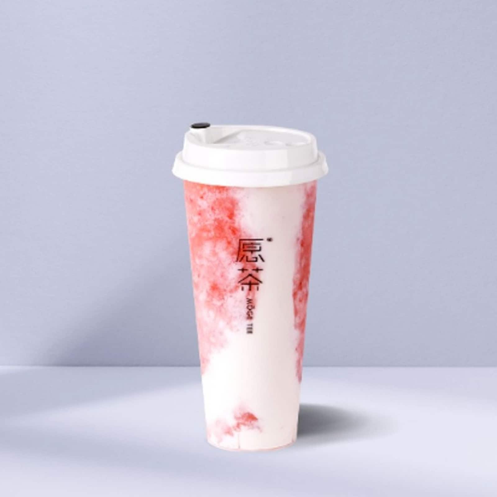 Strawberry Cheese Foam Tea — Moge Tee Durham