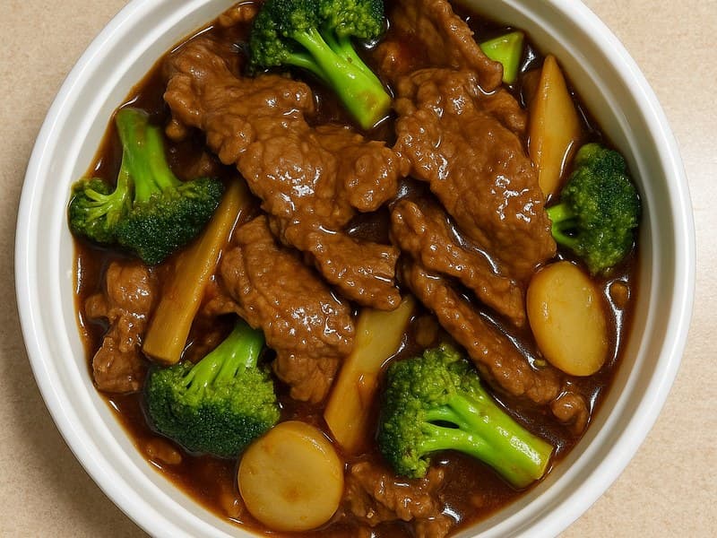 Beef w/ Garlic Sauce — Dragon King J