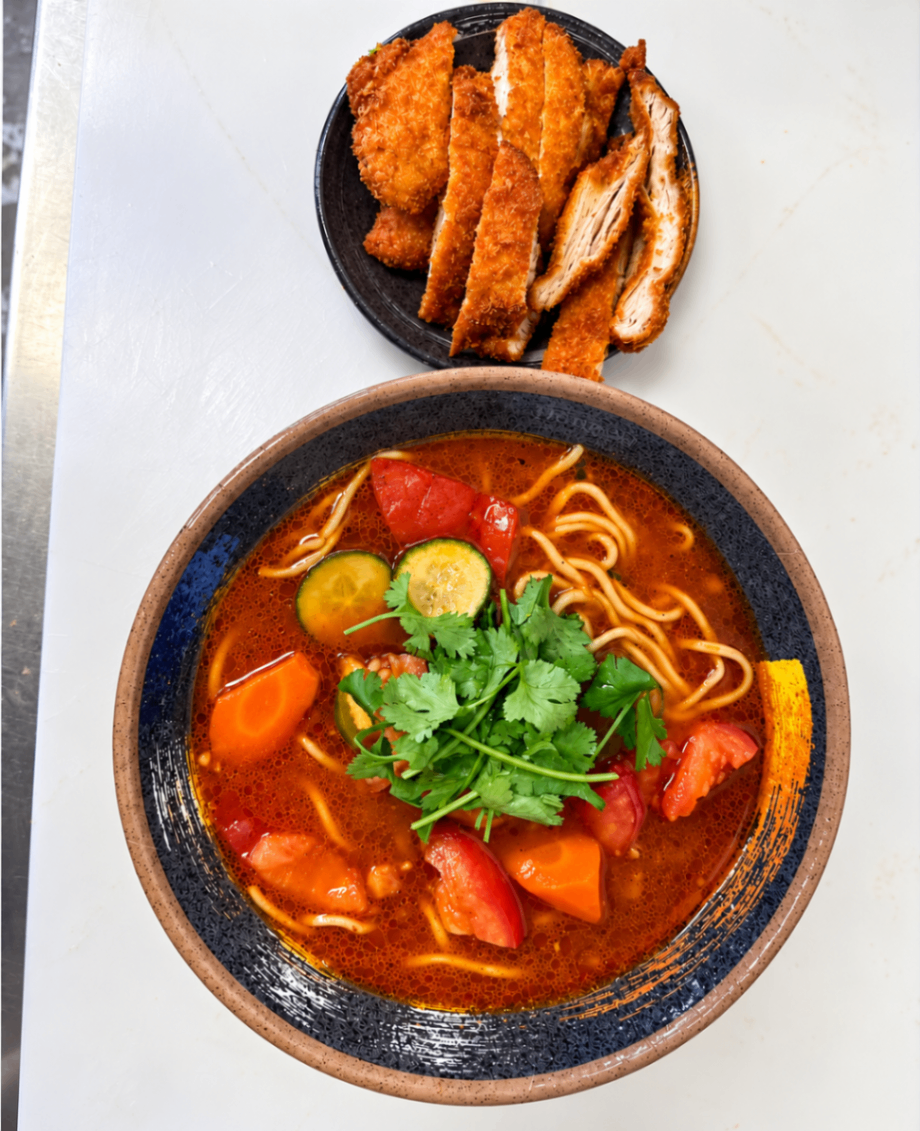 Tomato Crispy Chicken Noodle Soup — Hong Jie Special Noodles & Dumplings
