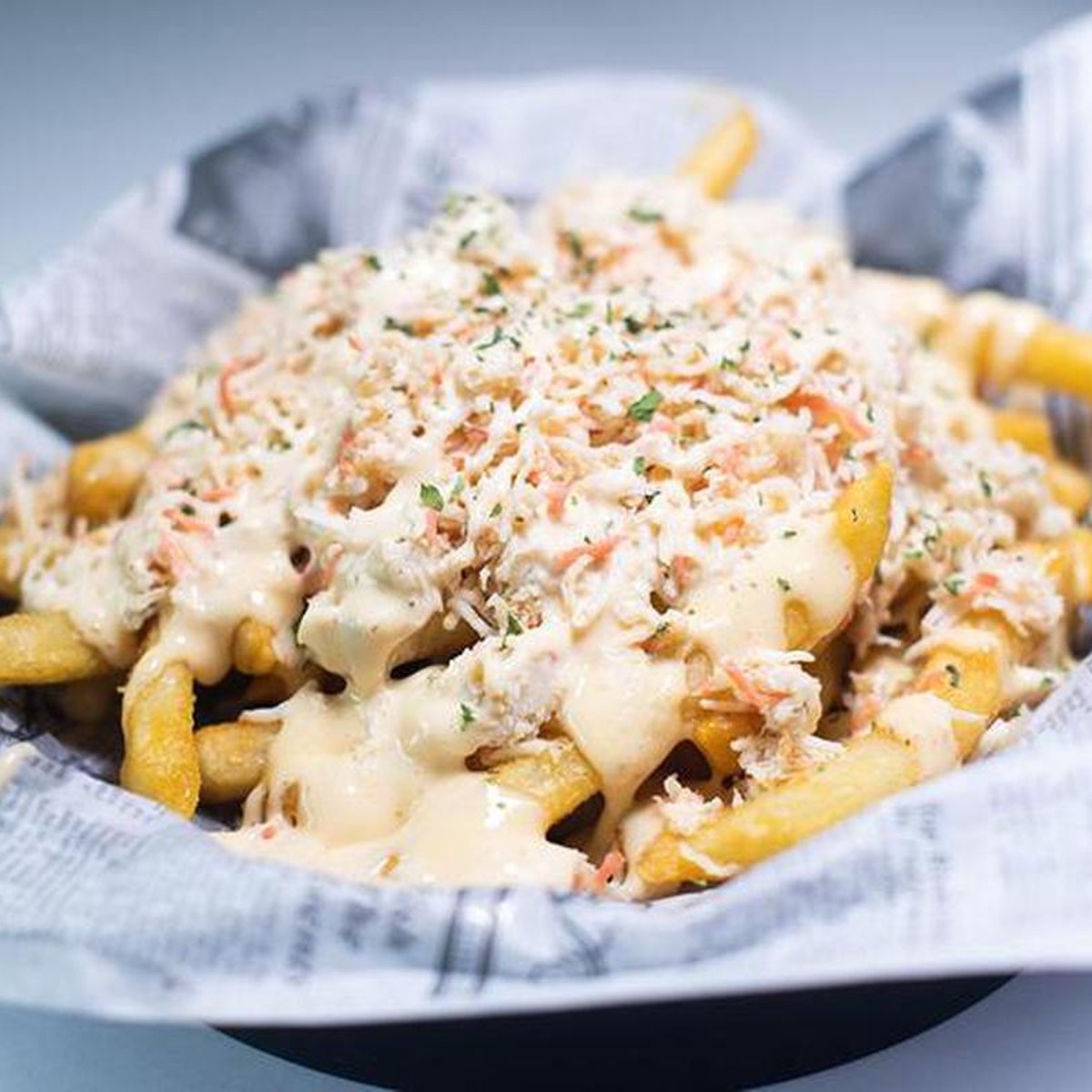 French Fries with Crab Meat — Hook & Reel Cajun Seafood & Bar