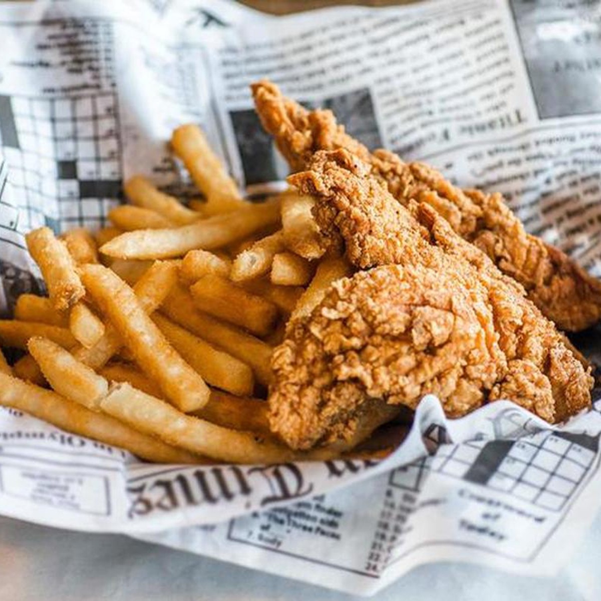 Chicken Tender Basket (3) — Hook & Reel Cajun Seafood & Bar