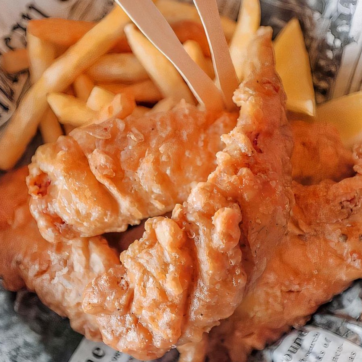 Flounder Basket (3) — Hook & Reel Cajun Seafood & Bar