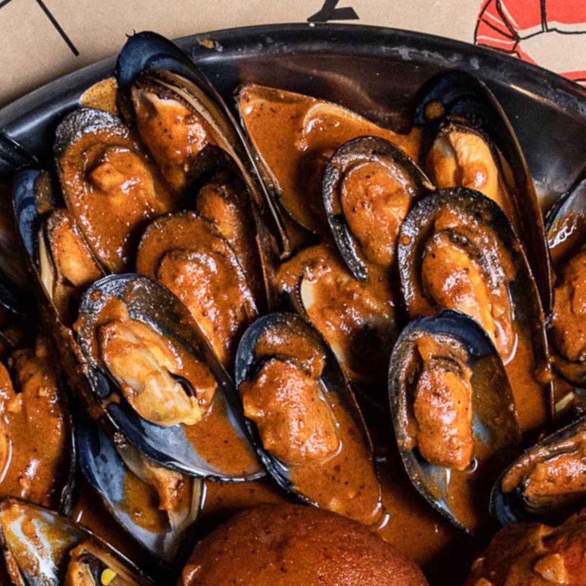 Black Mussels 0.5 lb — Hook & Reel Cajun Seafood & Bar