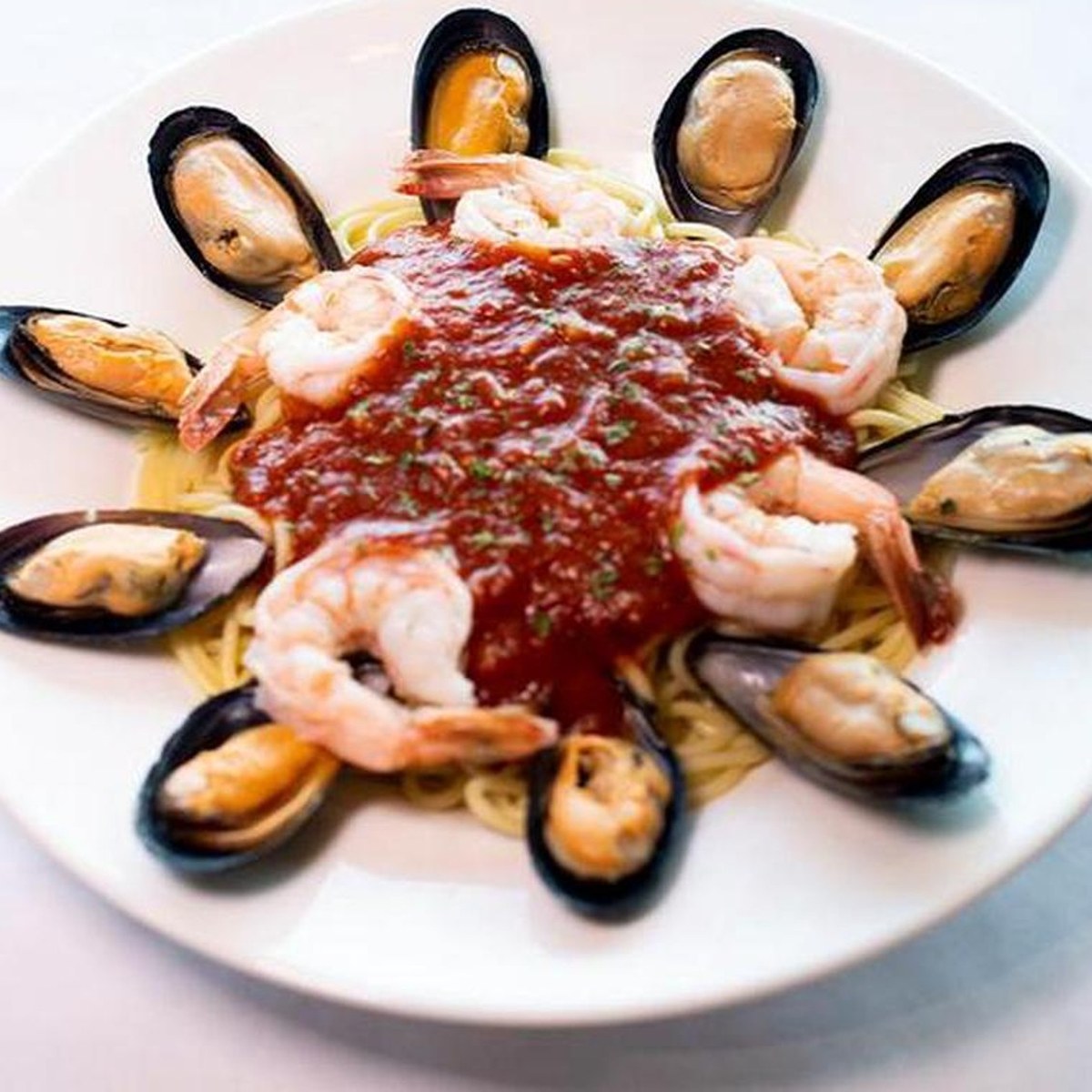 Seafood Spaghetti Marinara — Hook & Reel Cajun Seafood & Bar