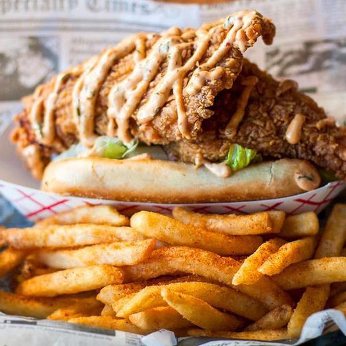 Oyster Po' Boy — Hook & Reel Cajun Seafood & Bar