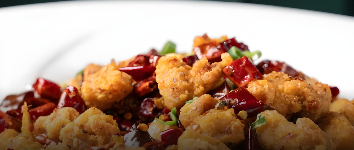 Chef's special dry chili chicken