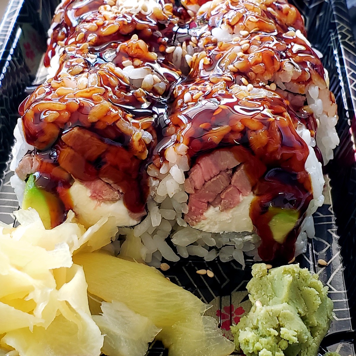Steak Cream Cheese Avocado Roll — Miyako Hibachi & Sushi Bar