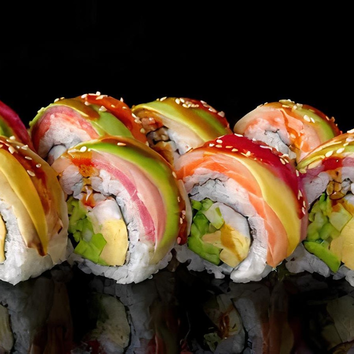 Rainbow Roll — Miyako Hibachi & Sushi Bar