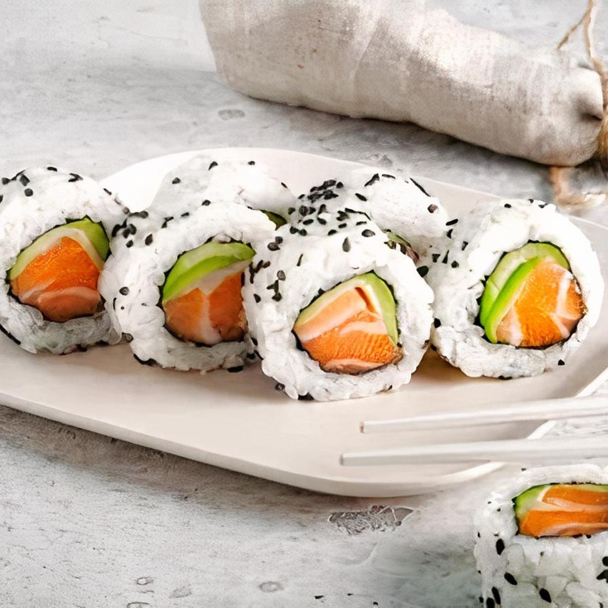 Salmon Avocado Roll — Miyako Hibachi & Sushi Bar