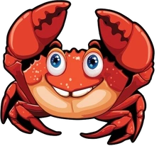 Ocean 7 crab mascot