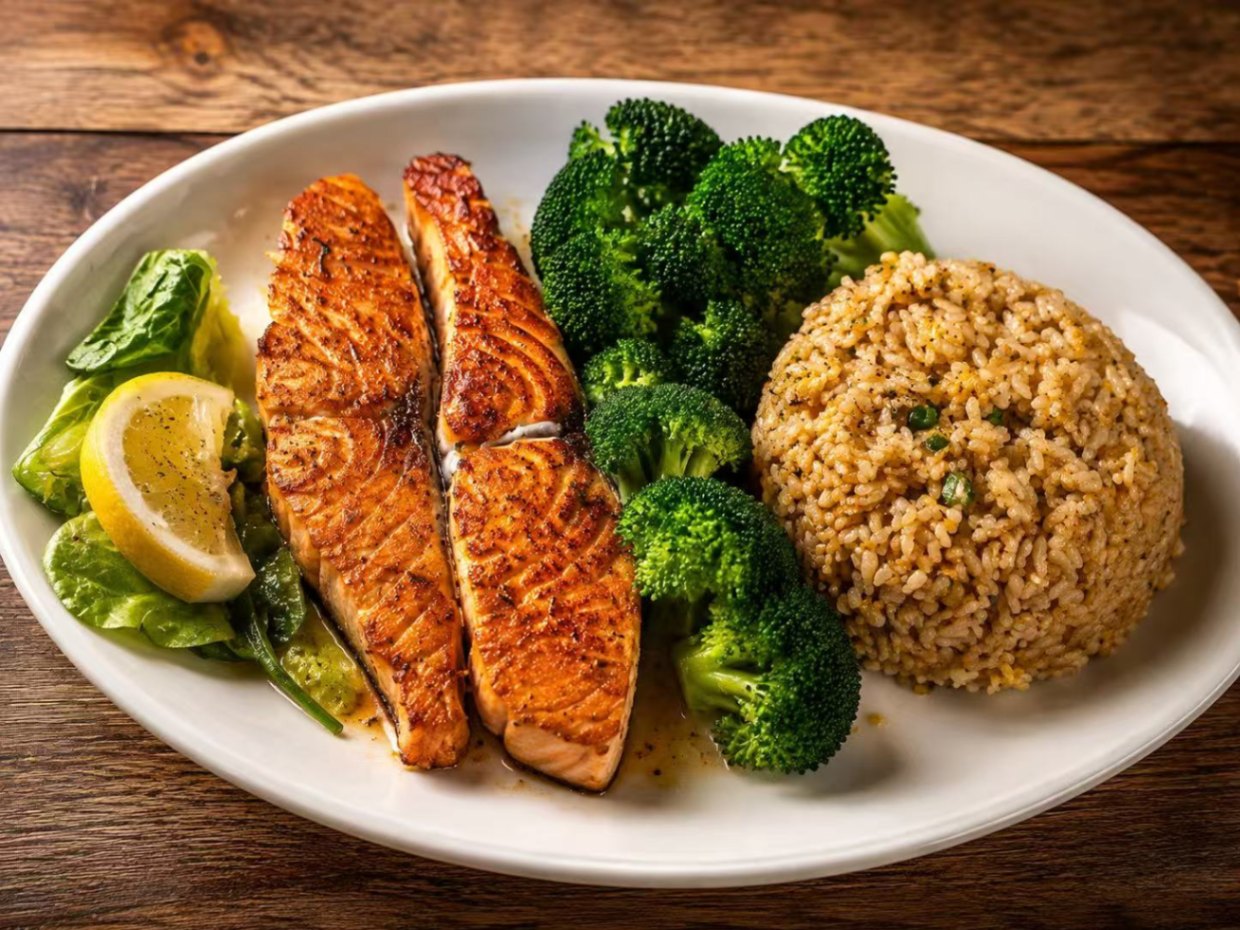 Grilled Cajun Salmon (8oz) — Ocean 7 Boiling Seafood & Bar