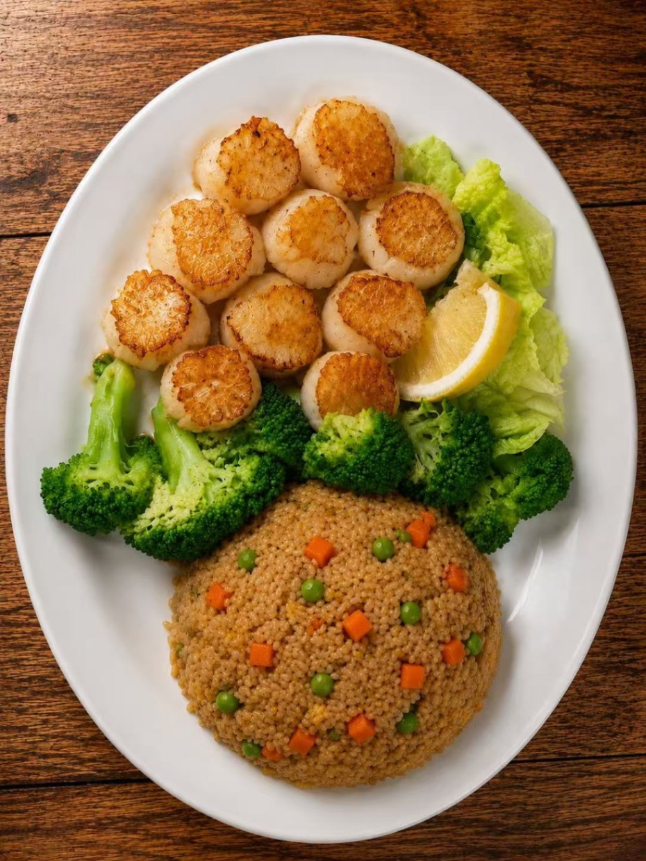 Grilled Scallops (8oz) — Ocean 7 Boiling Seafood & Bar
