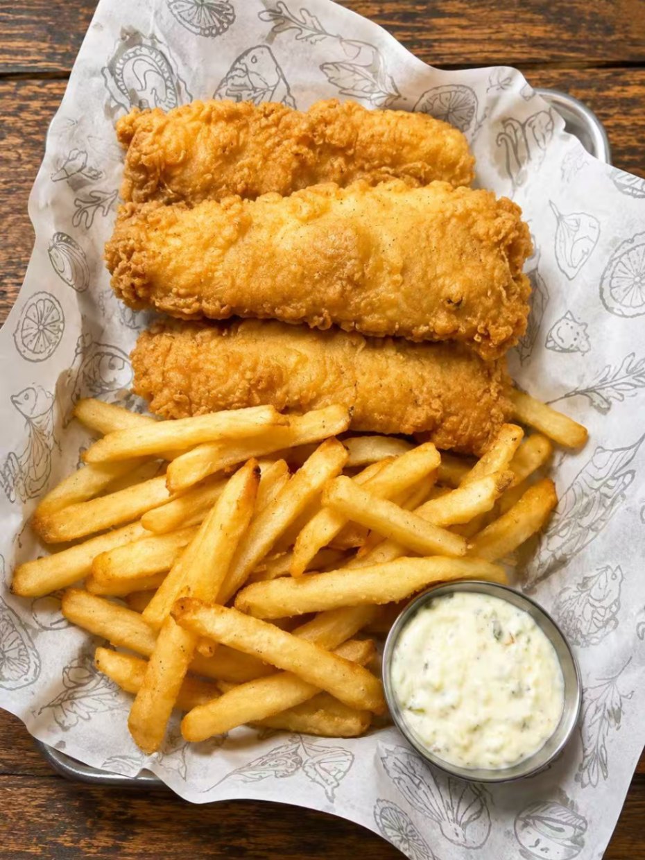 Fried Cod Basket (3 Pcs) — Ocean 7 Boiling Seafood & Bar