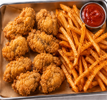 Fried Oyster Basket (6 Pcs) — Ocean 7 Boiling Seafood & Bar
