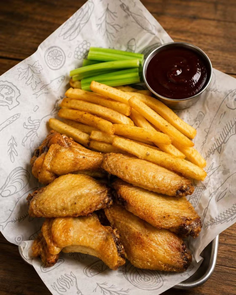 Fried Wings Basket (6 Pcs) — Ocean 7 Boiling Seafood & Bar