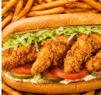 Chicken Tender Po Boys — Ocean 7 Boiling Seafood & Bar