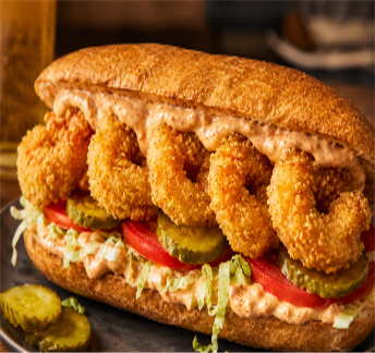 Fried Shrimp Po Boys — Ocean 7 Boiling Seafood & Bar