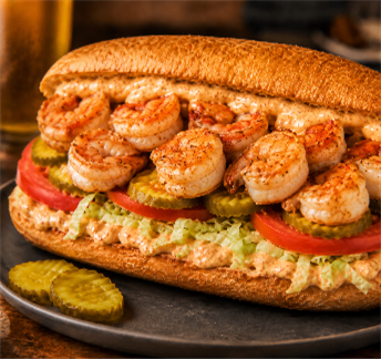 Ocean 7 Garlic Shrimp Po Boys — Ocean 7 Boiling Seafood & Bar
