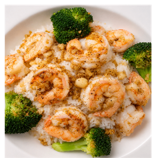 Ocean 7 Garlic Shrimp Over Rice — Ocean 7 Boiling Seafood & Bar