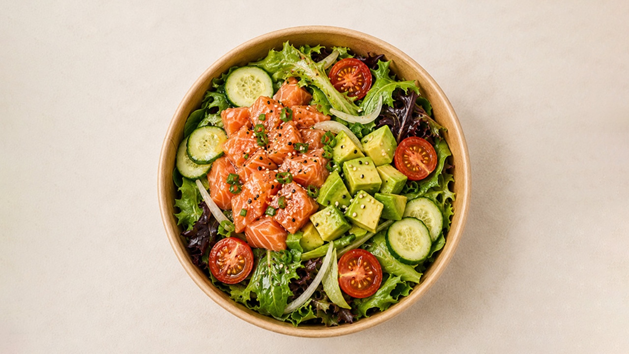 Salmon Avocado Salad — Sushi Factory Poki