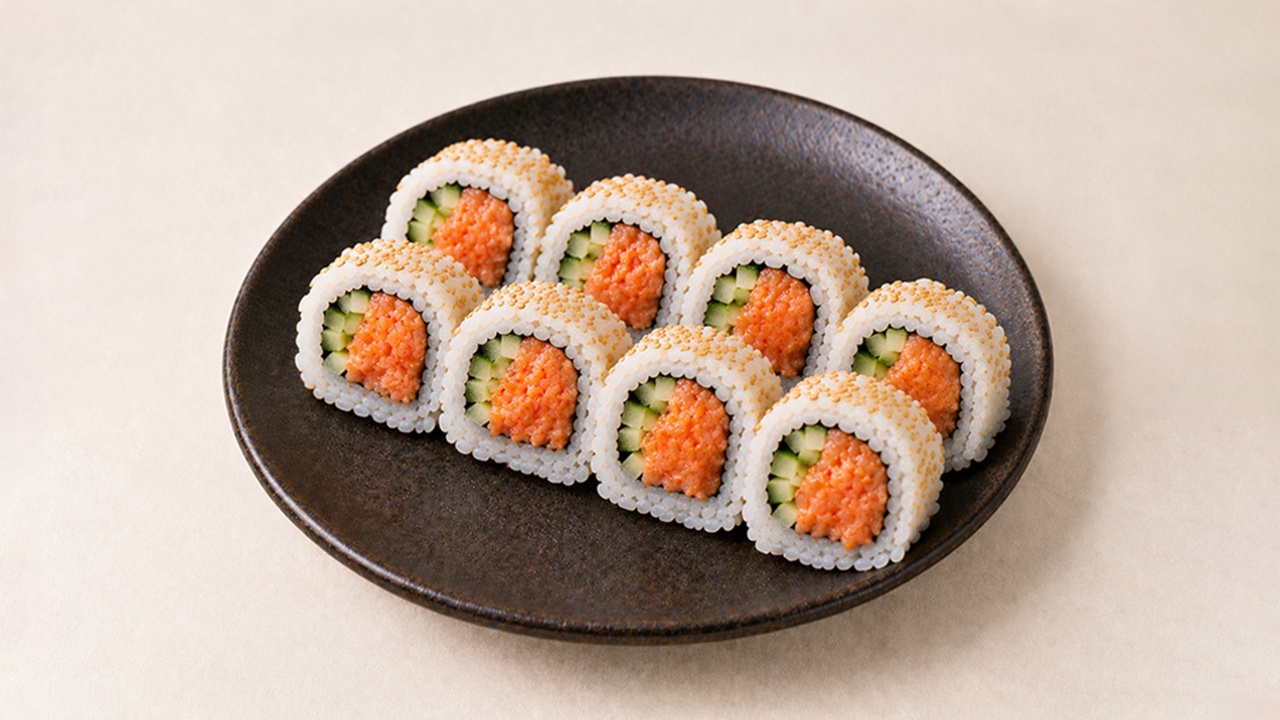 Spicy Salmon Roll(8) — Sushi Factory Poki