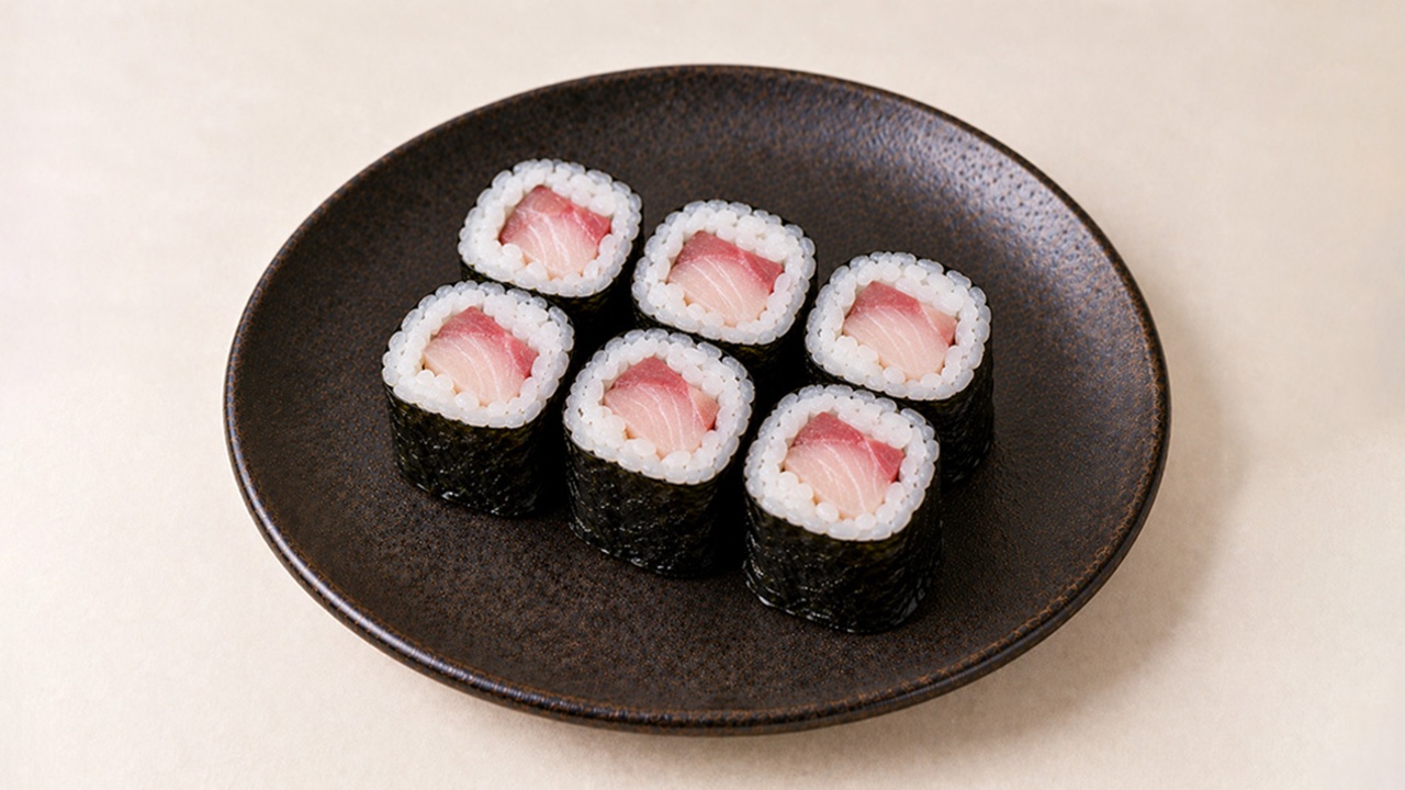 Yellowtail Roll(6) — Sushi Factory Poki
